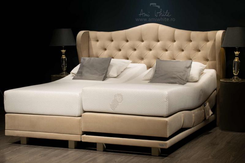 Pat boxspring CREAM HAMPTON