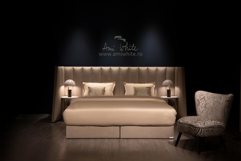 Pat boxspring CREAMY LINES DONN
